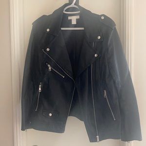 Faux leather jacket